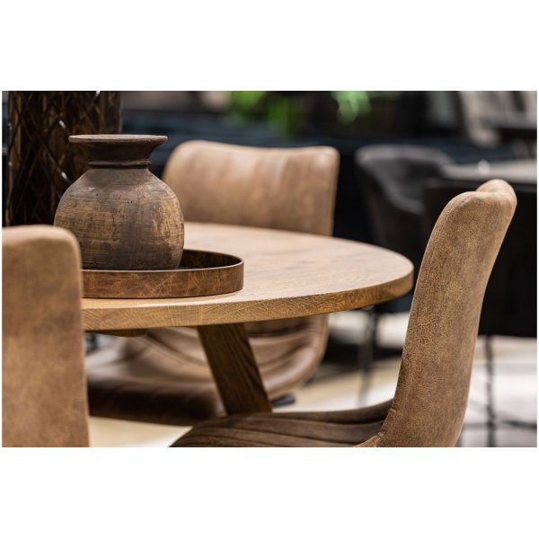 Gebogener Esszimmerstuhl - Braun Gebogener Esszimmerstuhl - Braun