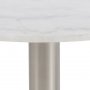 Corby Couchtisch 80 cm - Wei/Nickel