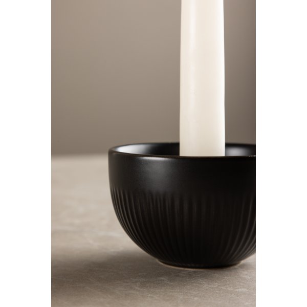 Posh Kerzenständer 9 x 6 cm - Schwarz Posh Kerzenständer 9 x 6 cm - Schwarz