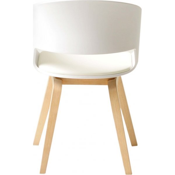 Esszimmerstuhl Vegas - Weiß/weiß geölte Eiche Esszimmerstuhl Vegas - Weiß/weiß geölte Eiche