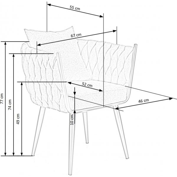 Cameron 2 Sessel - Grau