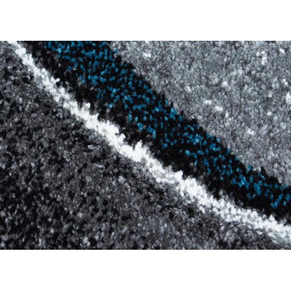 Maschinengewebter Teppich Arvel - Trkis