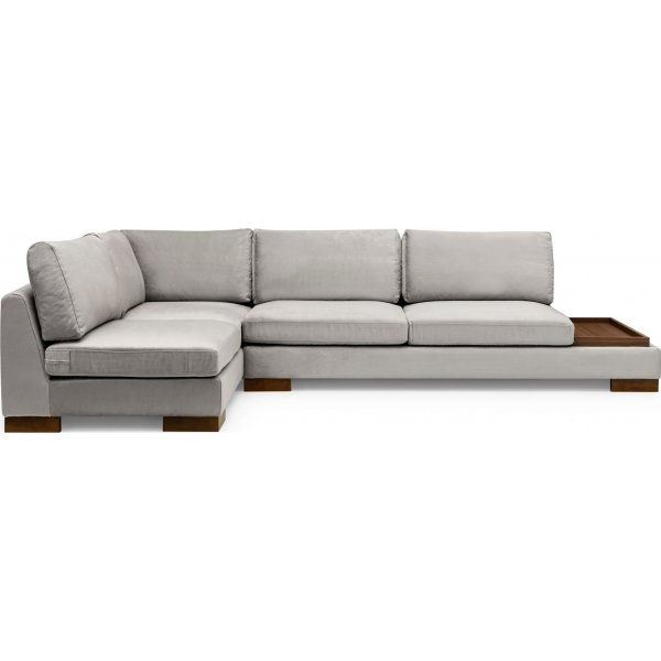 Ecksofa Tulip - Hellgrau