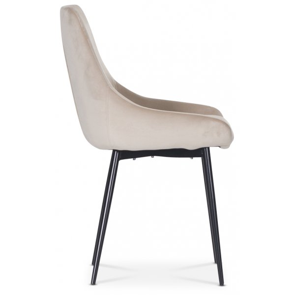 Plaza Essgruppe, Marmortisch mit 4 Theo Samtsthlen - Beige/Grau/Schwarz + Fleckentferner fr Mbel