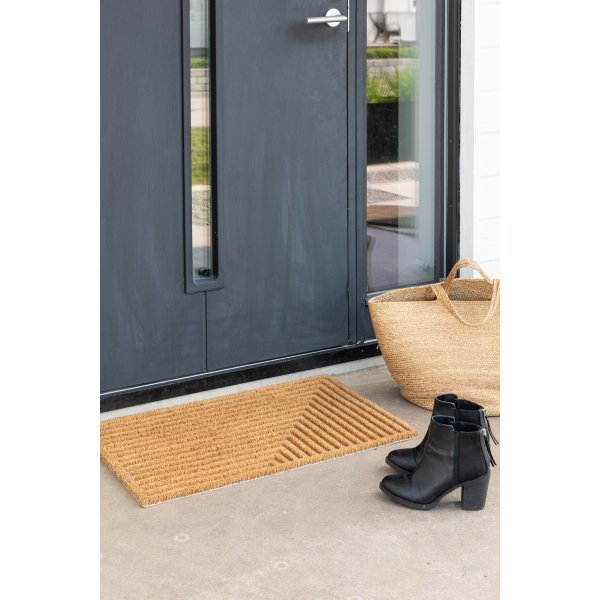 Jon Fußmatte 75 x 45 cm - Schwarz/Natur Jon Fußmatte 75 x 45 cm - Schwarz/Natur