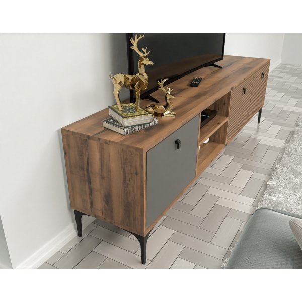 Vision TV-Stnder - Walnuss/Anthrazit