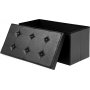 Hanibal Hocker mit Stauraum - Schwarz