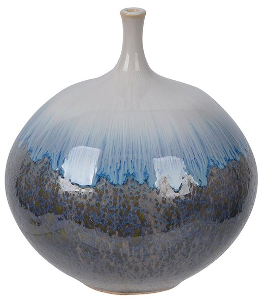 Norton Vase - wei/blau/grau