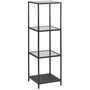 Seaford Regal 120 cm - Schwarz