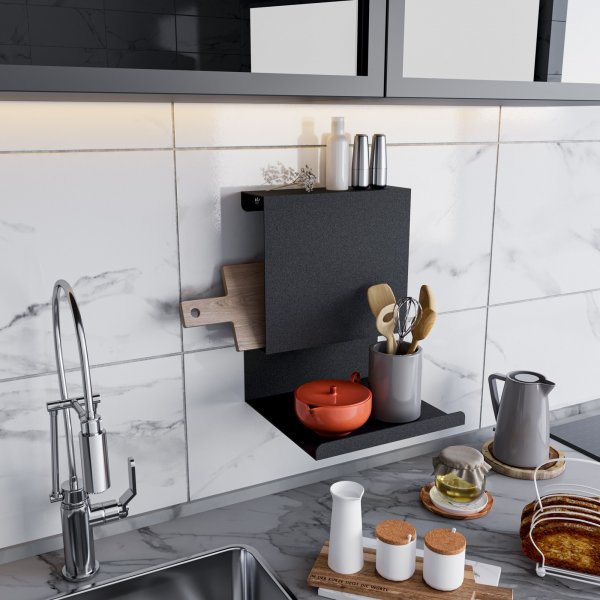 Brano Wandregal Schwarz