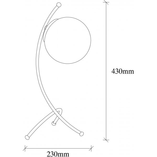 Yay Tischlampe - Wei�/Kupfer