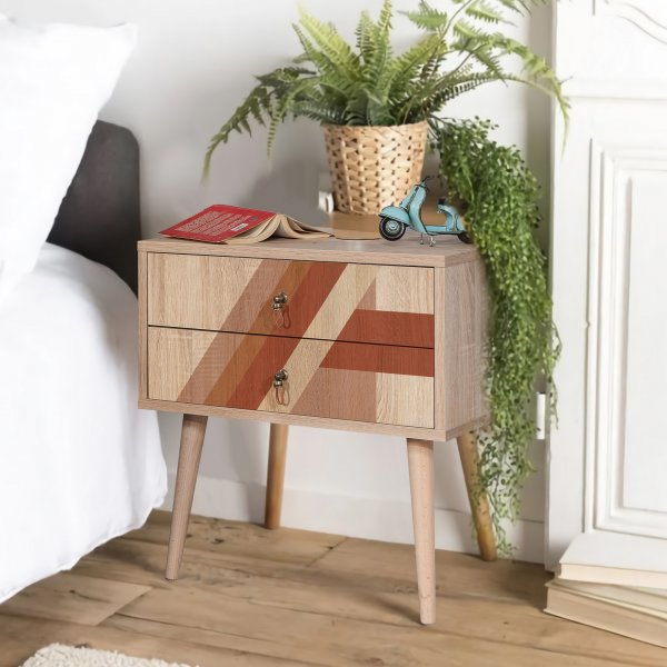 City Flow Nachttisch - Beige