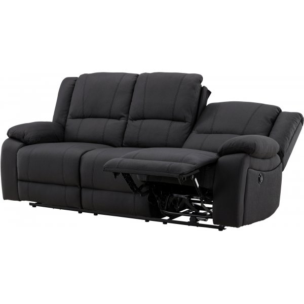 Singapore 3-Sitzer-Liegesofa - Schwarz