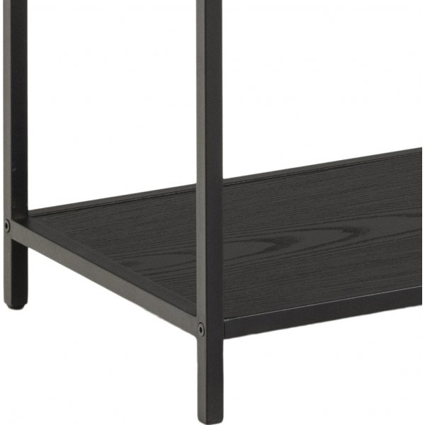 Bcherregal Seaford 135x150 cm - Schwarz