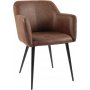 Sessel aus braunem PU - Lamar