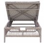 Sonnenliege aus natrlichem Rattan - Verstellbar - Harpan