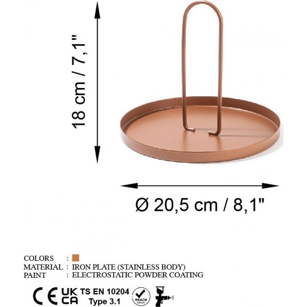 Dekorative Schale Simi - Kupfer Dekorative Schale Simi - Kupfer