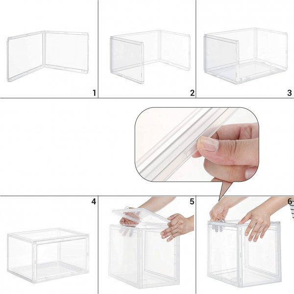 Kenan Aufbewahrungsbox 36x28 cm, 6er-Pack - Transparent Kenan Aufbewahrungsbox 36x28 cm, 6er-Pack - Transparent