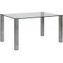 Edge Esstisch 140 cm - Chrom