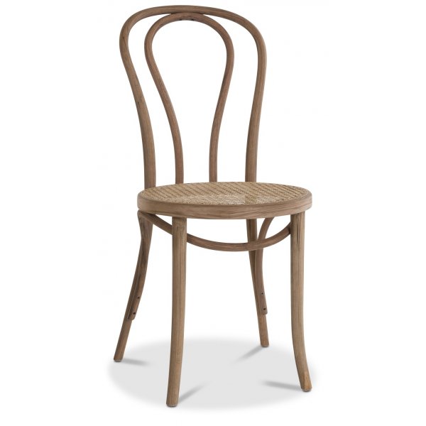 Bugholz Stuhl No18 Classic mit Rattansitz - Vintage