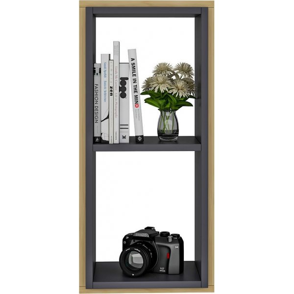 Wandregal Zera - Eiche Saphir/Anthrazit