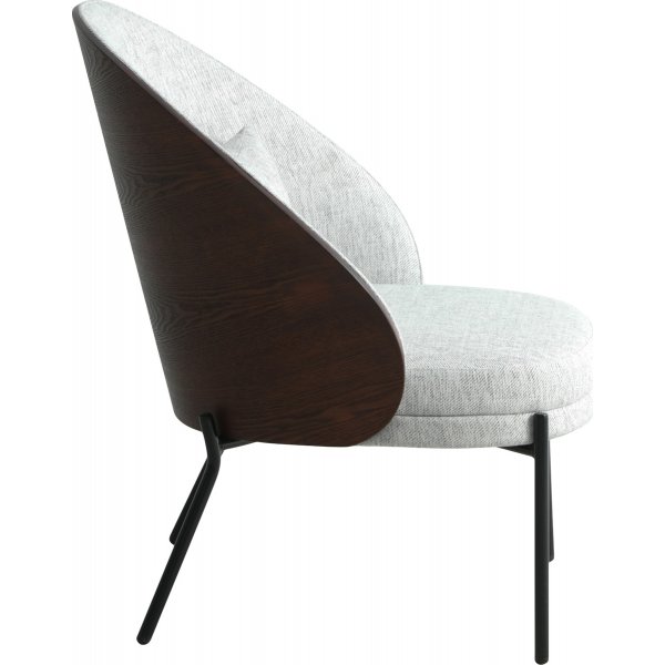 Canelas-Sessel Hellgrau/Dunkelbraun Canelas-Sessel Hellgrau/Dunkelbraun