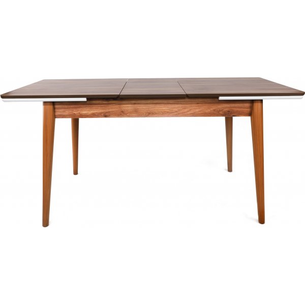 Sigma Esstisch 130-166 x 80 cm - Walnuss/Weiß Sigma Esstisch 130-166 x 80 cm - Walnuss/Weiß