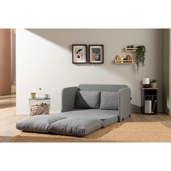 Saga 2-Sitzer-Schlafsofa - Hellgrau Saga 2-Sitzer-Schlafsofa - Hellgrau