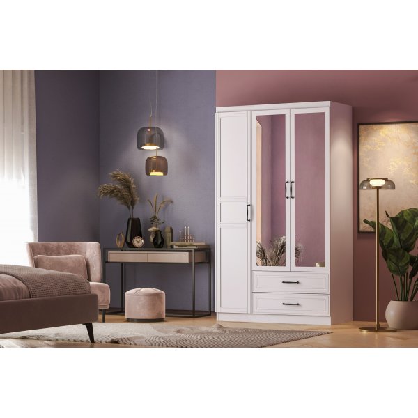 Henna-Kleiderschrank 105 x 50 x 182 cm - Wei�