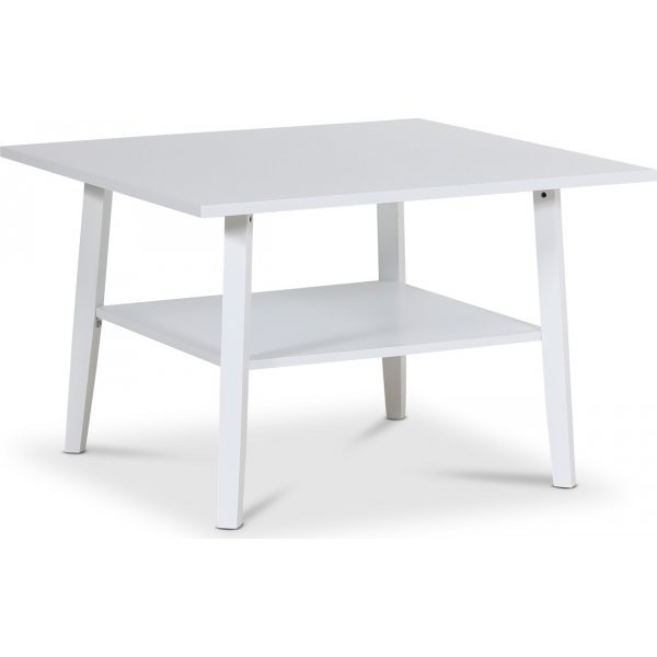 Lemon quadratischer Couchtisch 80x80 cm - Wei